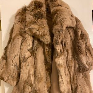 Fox fur coat